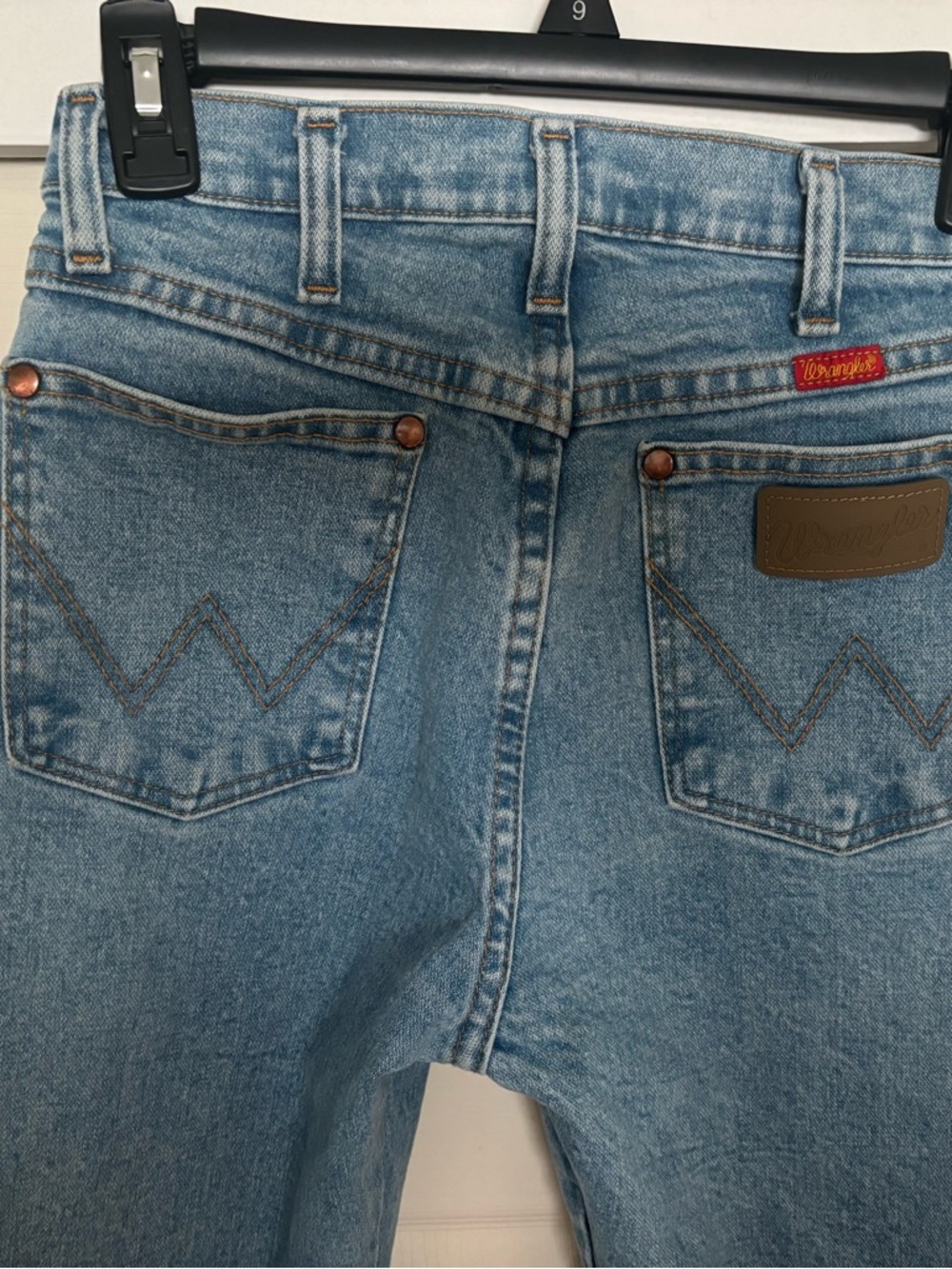 Wrangler Women's Light Blue High-Rise Denim Jeans with Branded Patch - Picture 4 of 6